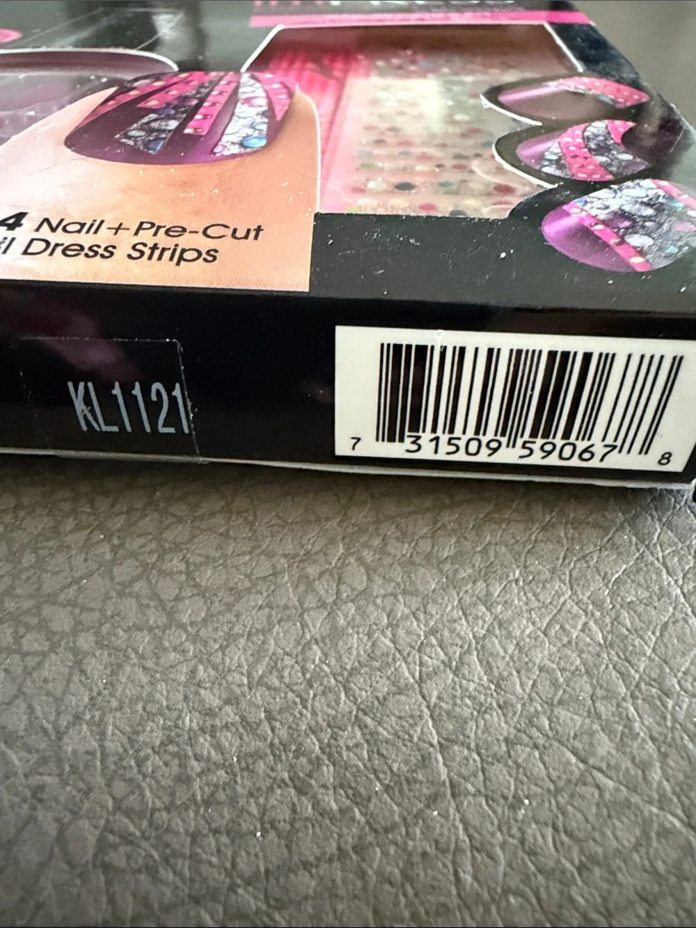 imPRESS Pink Multicolor Stripe Press-On Manicure Kit